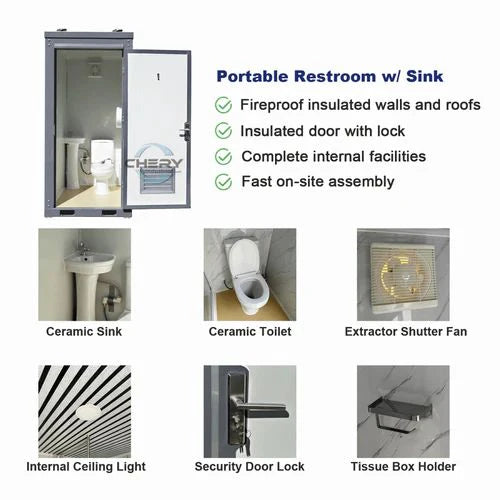 Toilettes portables avec lavabo