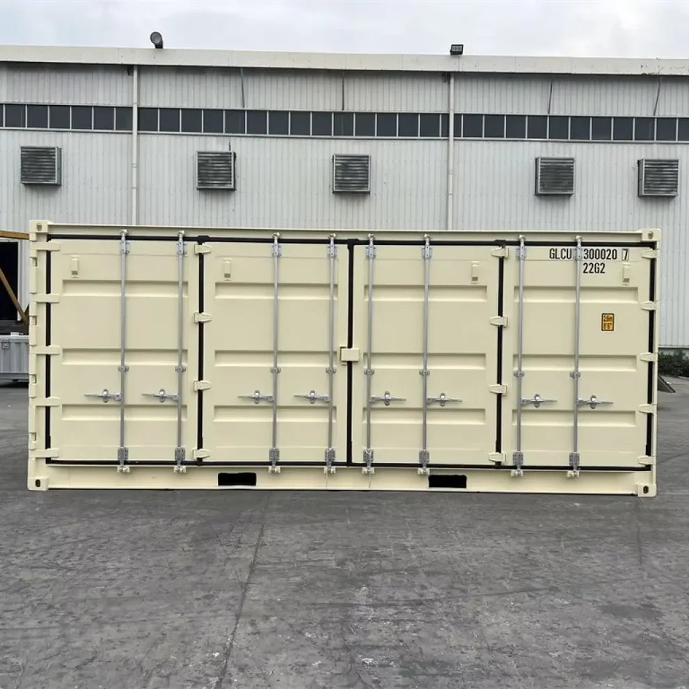 Conteneur maritime beige neuf de 20 pieds à ouverture latérale