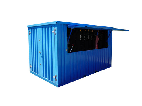Conteneur à barres détachable 4×2 mètres XL Bleu RAL 5015