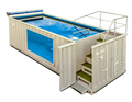Piscine panoramique en conteneur de 6,05 x 2,44 m
