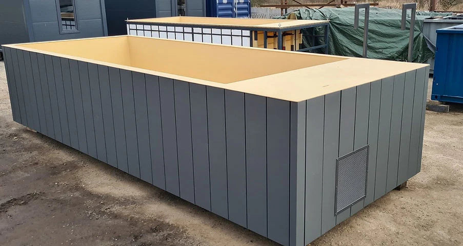 Conteneur de piscine en polypropylène 6,5 x 2,6 m