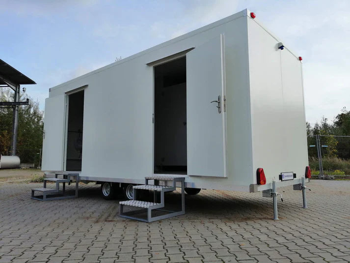 Remorque WC avec WC double 6x2,40 mètres