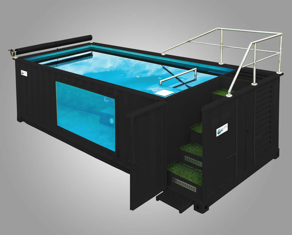 Piscine panoramique en conteneur de 6,05 x 2,44 m